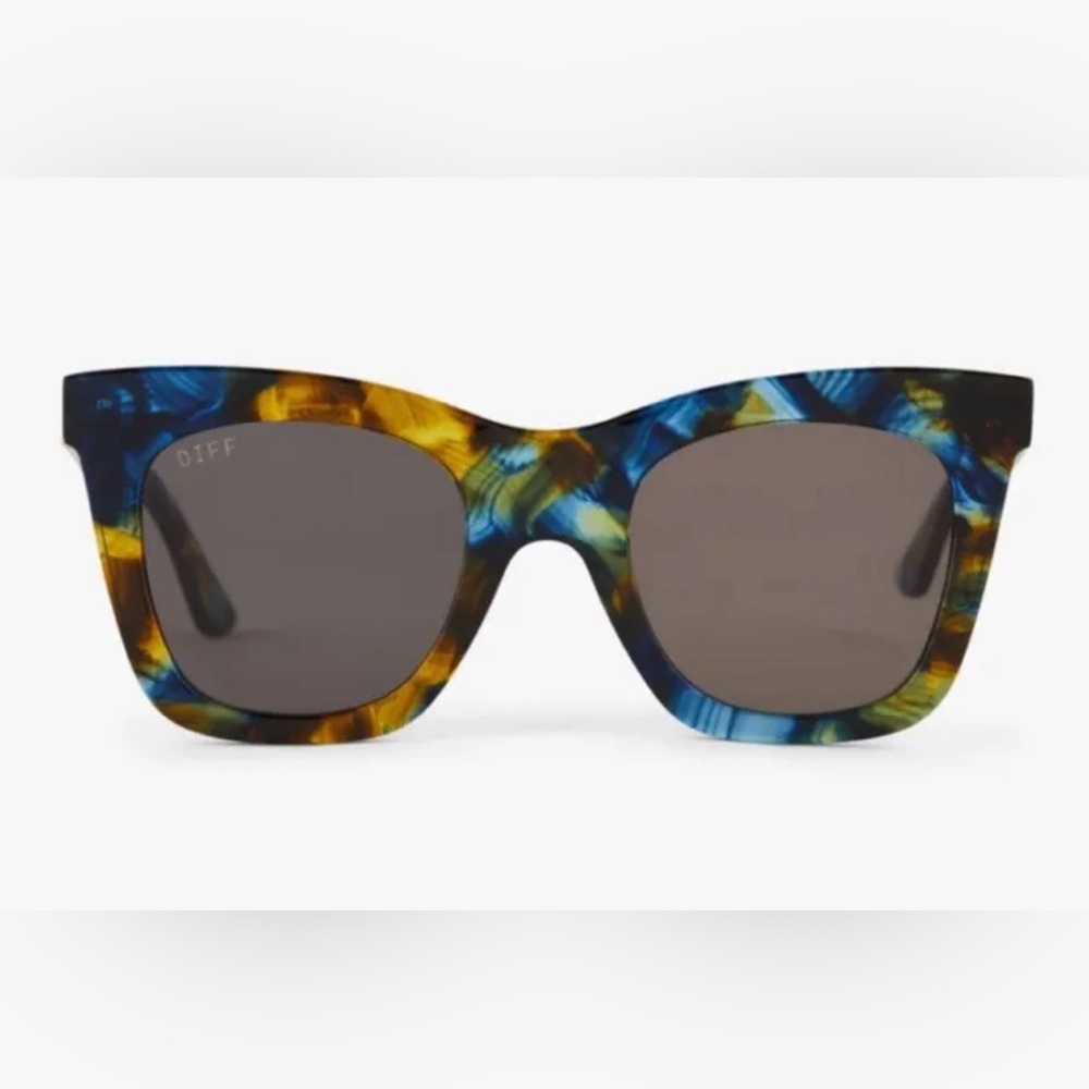 DIFF eyewear Kaia Glacial Tortoise sunglasses.